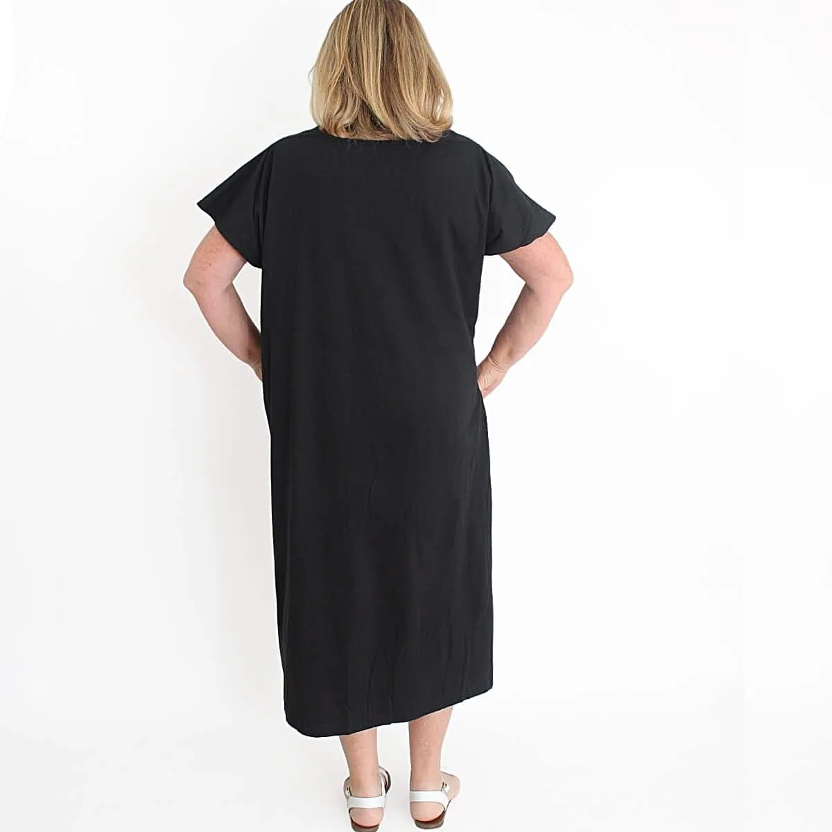 Geometric Stripe and Dot Design Caftan