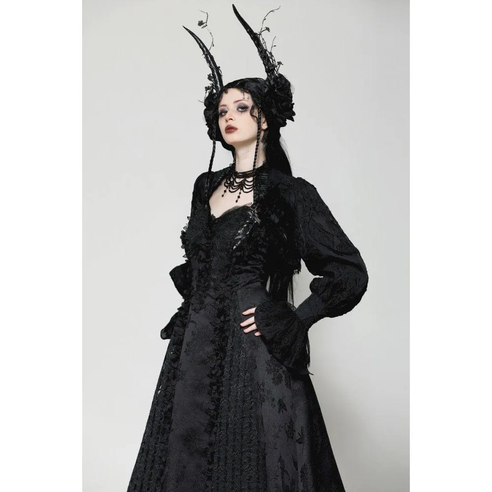 Women's Gothic Lace Bubble-Sleeved Cape